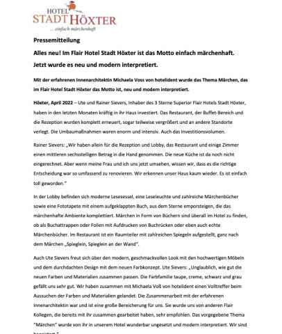 Hotel vor 9 April 2022