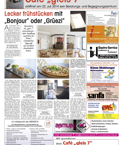 Neueröffnung Gleis 7 – Juli 2014